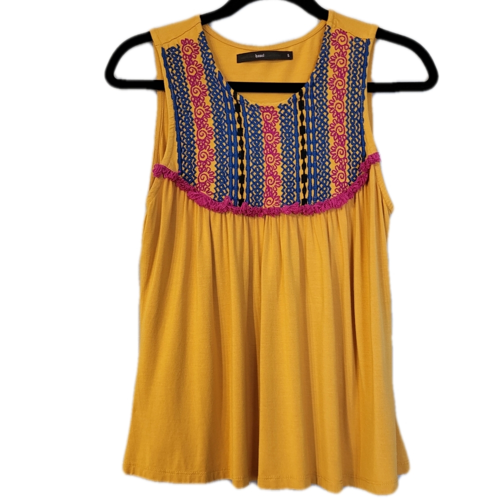 Hazel Boho tank Size Small Light Orange